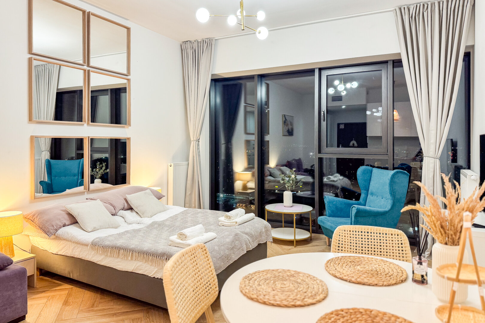 Hanza Tower Apartament no. 2112 - 21 piętro, panorama miasta, basen, jacuzzi, taras widokowy